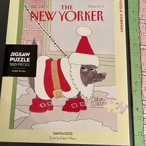 The New Yorker Santa Dog Puzzle - 500 Pieces